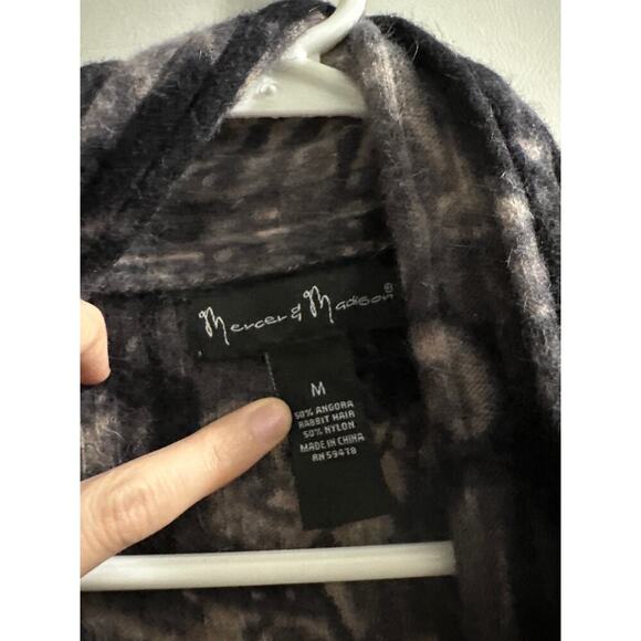 Mercer and Madison Angora‎ open cardigan - Picture 4 of 7